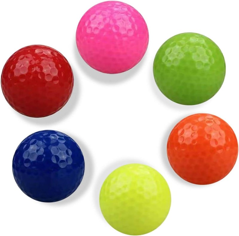 Xwejek Colored Golf Balls 8pcs Practice Mini Balls for Golf,Novelty Bright Miniature Ball Fun Set for All Golfer Indoor&Outdoor Putting - Image 2